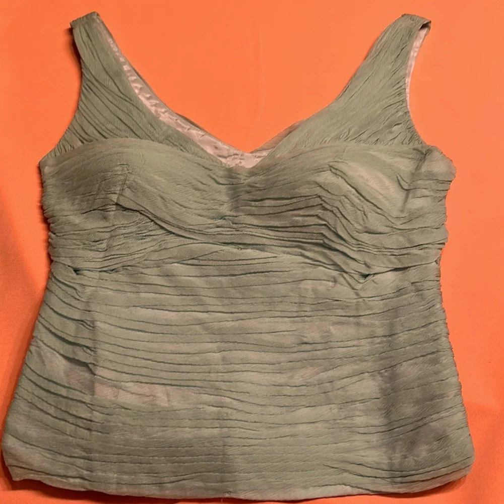 New Light Blue Chiffon Top Size Medium.